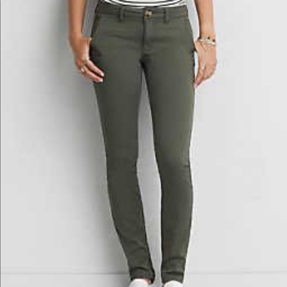 American Eagle skinny stretch twill pants